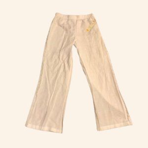 C&C California White Linen Pant Laced Trim (L)